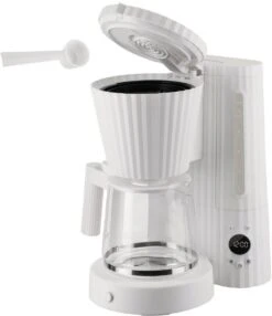 Alessi Filter-koffiezetapparaat Plissé - 1.5 Liter - Grijs - Michele De Lucchi - MDL14 G -Huis Keuken 0013 MDL14 W 03 1x1 300dpi 1250pxl 1