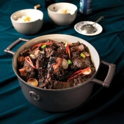 Saveur Selects Braadpan Voyage - Rabbit Grey - ø 25 Cm / 4.7 Liter - Geëmailleerde Anti-aanbaklaag -Huis Keuken 1 3 15