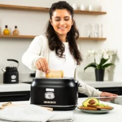 Westinghouse Retro Waterkoker + Broodrooster 2 Sleuven - Zwart -Huis Keuken 1200x1200 148