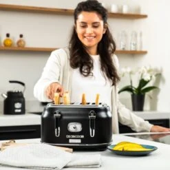 Westinghouse Retro Waterkoker + Broodrooster 4 Sleuven + Blender - Zwart -Huis Keuken 1200x1200 166