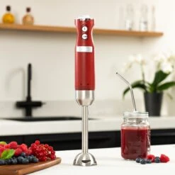 Westinghouse Retro Waterkoker + Broodrooster 2 Sleuven + Staafmixer - Rood -Huis Keuken 1200x1200 179