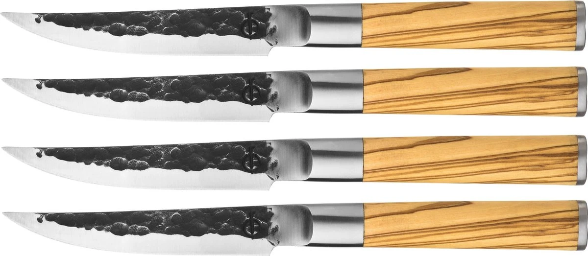 Forged Steakmessen Olive - 4 Stuks 3 Forged Steakmessen Olive - 4 Stuks