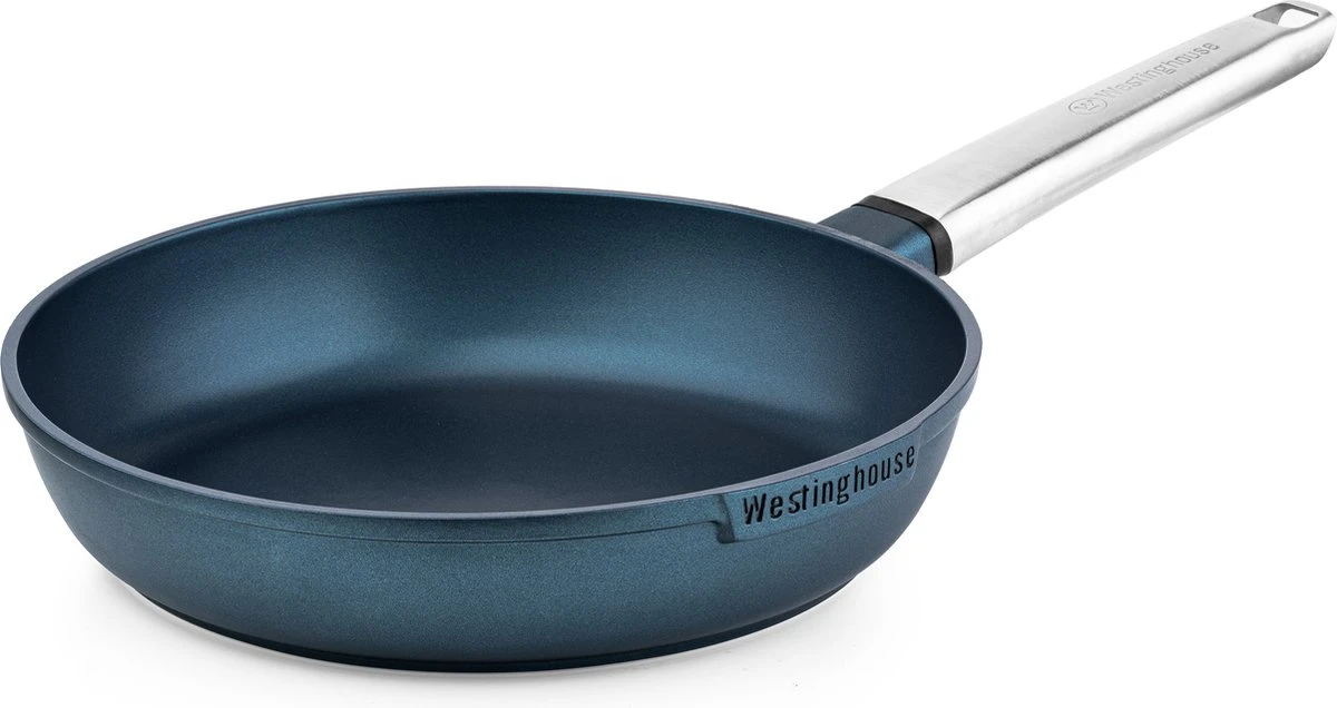 Westinghouse Pannenset Performance (Koekenpan ø 24 En 28 Cm + Steelpan ø 18 Cm) - Blauw - Inductie En Alle Andere Warmtebronnen 9 Westinghouse Pannenset Performance (Koekenpan ø 24 En 28 Cm + Steelpan ø 18 Cm) - Blauw - Inductie En Alle Andere Warmtebronnen - Afbeelding 7