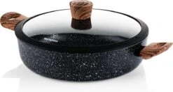 Westinghouse Pannenset Marble Wood (Braadpan + Hapjespan) ø 28 Cm - Inductie En Alle Andere Warmtebronnen -Huis Keuken 1200x640