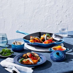 Le Creuset Grillpan Signature - Azure - 26 X 26 Cm - Geëmailleerde Anti-aanbaklaag -Huis Keuken 20183262200422 alt4