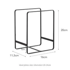 Yamazaki Organiser Tower Zwart -Huis Keuken 2269 dims eu 1000x