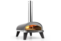 ZiiPa Pizza Oven Piana - Houtgestookt - Met Thermometer - Leisteen - Voor ΓΈ 30 Cm Pizza's - Roterende Pizzasteen