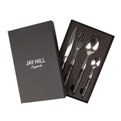 Jay Hill Bestekset Couvert Laguiole - Zwart - 4-delig -Huis Keuken 3 8720812849643 2