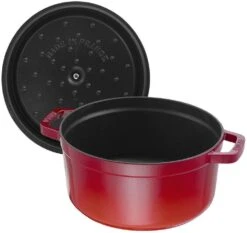 Staub Braadpan / Cocotte - Kersenrood - ø 22 Cm / 2.6 Liter -Huis Keuken 40509 814 0 5 1