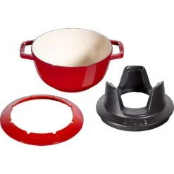 Staub Fondueset Kersenrood - ø 20 Cm / 2.36 Liter -Huis Keuken 40511 975 0 6