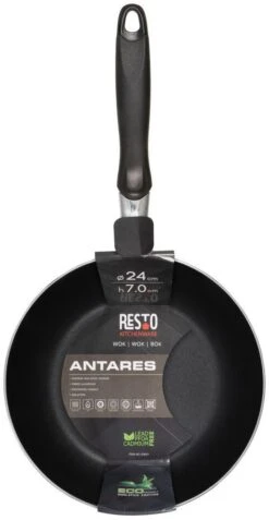 Resto Kitchenware Wokpan Antares - ø 24 Cm - Standaard Anti-aanbaklaag -Huis Keuken 4260709010120 3