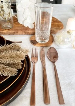 Sareva Bestekset - 16-delig / 4 Personen - Koper -Huis Keuken 4 16