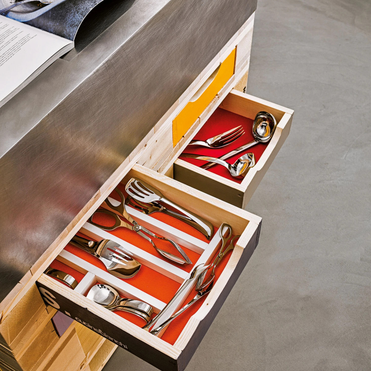 Sambonet Opscheplepel Living Zilver 4 Sambonet Opscheplepel Living Zilver - Afbeelding 2