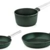 Westinghouse Pannenset Performance (Koekenpan ø 24 En 28 Cm + Steelpan ø 18 Cm) - Groen - Inductie En Alle Andere Warmtebronnen