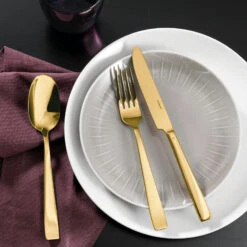 Sambonet Bestekset Flat - Goud - 30 Delig / 6 Personen -Huis Keuken 62712GN1 amb01