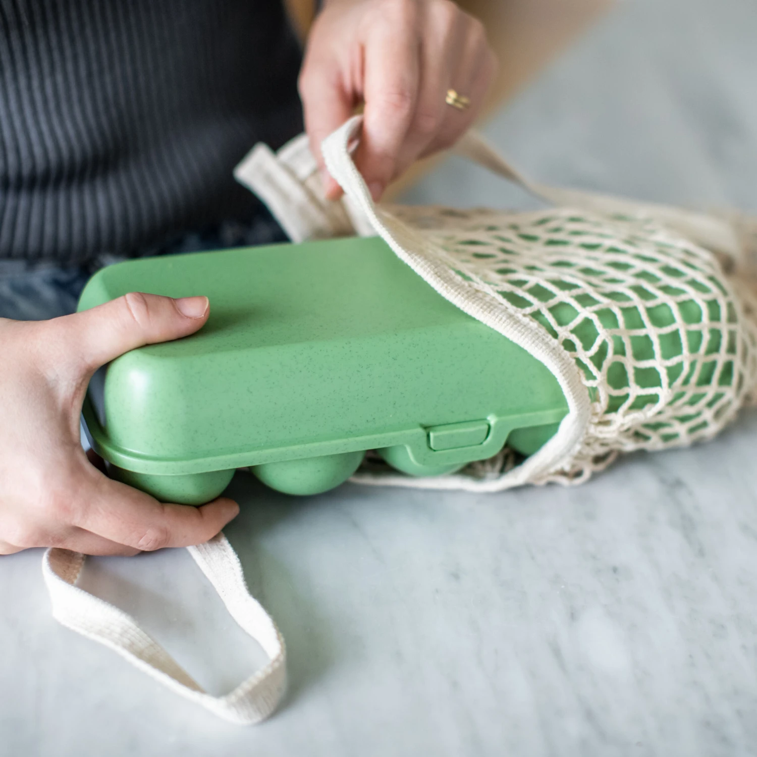 Koziol Eierdoos To Go Groen - 10 Eieren 4 Koziol Eierdoos To Go Groen - 10 Eieren - Afbeelding 2