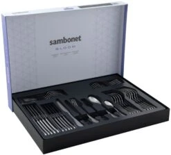 Sambonet Bestekset Bloom - Antique RVS - Monoblock - 36 Delig / 6 Personen 8 Sambonet Bestekset Bloom - Antique RVS - Monoblock - 36 Delig / 6 Personen -Huis Keuken 8014808499029 3
