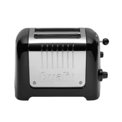Dualit Broodrooster Lite - Extra Brede Sleuven - Gloss Black - D26225 -Huis Keuken 85735 lite 2 slot black front web