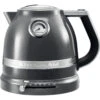 KitchenAid Waterkoker Artisan - Temperatuurregeling - Tingrijs - 1.5 Liter - 5KEK1522EMS -Huis Keuken 859780001400
