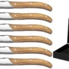 Jay Hill Steakmessen Laguiole - Raw Black - Olijfhout - 6 Stuks -Huis Keuken 8720364453459