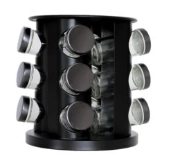 Blackwell Kruidenrek / Kruidencarrousel - Inclusief 12 Kruidenpotjes - Zwart -Huis Keuken 8720364455545 2 1