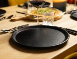 Jay Hill Pizzaborden Speckle Black - ø 32 Cm - 4 Stuks -Huis Keuken AR7A5848