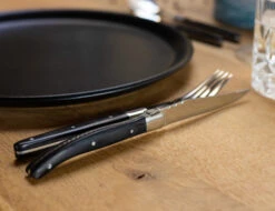 Jay Hill Bestekset Couvert Laguiole - Zwart - 4-delig -Huis Keuken AR7A5876