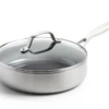 GreenPan Hapjespan Met Deksel - Geneva - RVS - ø 24 Cm / 2.6 Liter - Keramische Anti-aanbaklaag -Huis Keuken Afbeeldingen CL 2022 06 16T143606.146