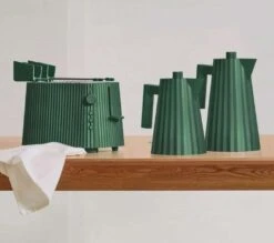 Alessi Citruspers Plissé - Elektrisch - Groen - Michele De Lucchi - MDL07 GR -Huis Keuken Alessi Plisse Groen 3