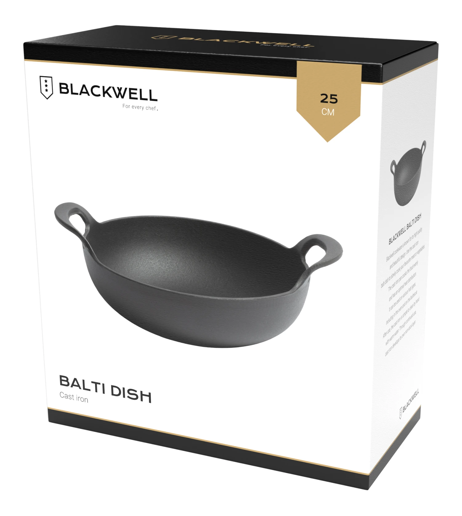 Blackwell Balti Dish - Gietijzer - Zwart - ø 25 Cm / 2.7 Liter 10 Blackwell Balti Dish - Gietijzer - Zwart - ø 25 Cm / 2.7 Liter - Afbeelding 9