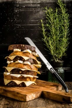 Laguiole Style De Vie Broodmes Zwart -Huis Keuken Broodmes Laguiole zwart sf gr 2