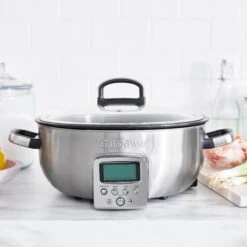 GreenPan Omnicooker - 5.7 Liter - RVS - Keramische Anti-baklaag -Huis Keuken CC005284 001 CC005285 001 image2 produlife ecc3de27 433c 451e 9d57 53e936682eb3