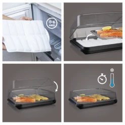 Vacu Vin Koelhoudplaat Active Cool Plate - Zwart -Huis Keuken CoolPlate Instructions 2