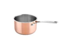 DUCQ Steelpan Met Deksel - Koper - ø 16 Cm / 1.5 Liter -Huis Keuken DU101116 1