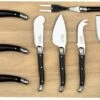 Laguiole Style De Vie Kaasmessenset - 9-Delig -Huis Keuken Laguiole kaasplank met 8 kaasmessen zwart pr gr 1