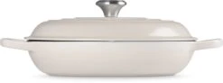 Le Creuset Braadpan Signature - Campagnard - Meringue - ø 30 Cm / 3.5 Liter -Huis Keuken Le Creuset LC 20220726 HL PS FS 21180307164430 003