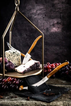 Laguiole Style De Vie Kaasmessen / Kaasmessenset Luxury Line Olijfhout - 3 Stuks -Huis Keuken LuxKaasV2Olijf 4