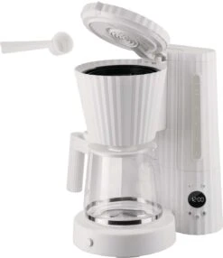 Alessi Filter-koffiezetapparaat Plissé - 1.5 Liter - Wit - Michele De Lucchi - MDL14 W -Huis Keuken MDL14 W 03 1x1 A4 3500pxl