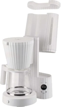 Alessi Filter-koffiezetapparaat Plissé - 1.5 Liter - Wit - Michele De Lucchi - MDL14 W -Huis Keuken MDL14 W 04 1x1 A4 3500pxl