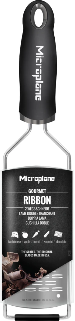 Microplane Rasp Gourmet - Medium Ribbon - RVS -Huis Keuken Microplane Gourmet 45002 ribbon decall