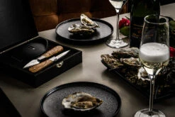 Laguiole Style De Vie Oestermessen Met Oesterhouder Luxury Line Olijfhout -Huis Keuken OesterOliveGift 2
