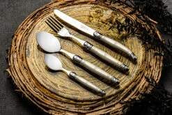 Laguiole Style De Vie Bestekset Premium Line - Parelmoer - 24 Delig / 6 Personen -Huis Keuken PrCouvParel 2