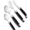 Laguiole Style De Vie Bestekset Premium Line - Zwart - 24 Delig / 6 Personen -Huis Keuken PrCouvZwart