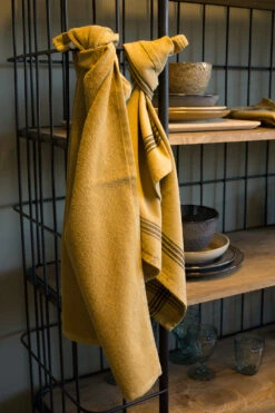 KOOK Keukenhanddoek Doubleface Mosterd 50 X 70 Cm -Huis Keuken R21.644