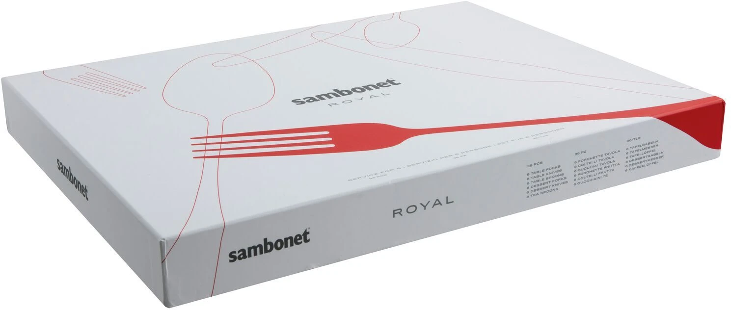 Sambonet Bestekset Royal - Koper - 36 Delig / 6 Personen 4 Sambonet Bestekset Royal - Koper - 36 Delig / 6 Personen - Afbeelding 2