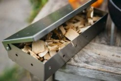 Jay Hill BBQ Smoker Box / Rookbox - RVS - 22 X 9 X 4 Cm -Huis Keuken Smokebox Rookhout 1