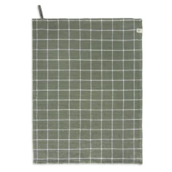 Walra Keukenhanddoek Cubes Legergroen 50 X 70 Cm -Huis Keuken WALRA KT DRYWITHCUBES 50X70 ARMYGREEN PS 1 1024x1024