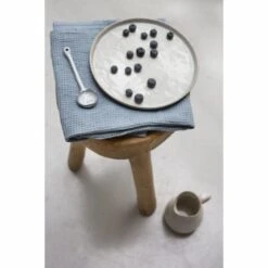 Walra Keukenhanddoek Cubes Uni Jeans Blauw 50 X 70 Cm -Huis Keuken WALRA TT DRYWITHCUBESUNI 50X70 JEANSBLUE SF scaled 1