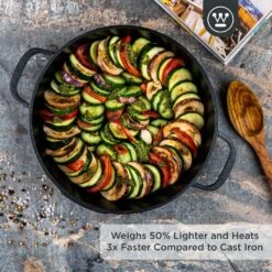 Westinghouse Hapjespan Performance - Blissful Black - ø 32 Cm / 5.8 Liter - Standaard Anti-aanbaklaag -Huis Keuken WCCC0095L28BK 2 1