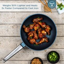 Westinghouse Wokpan Performance - Bravery Blue - ø 28 Cm - Standaard Anti-aanbaklaag -Huis Keuken WCCW0095028BL 2